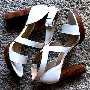Nine West off white heels
